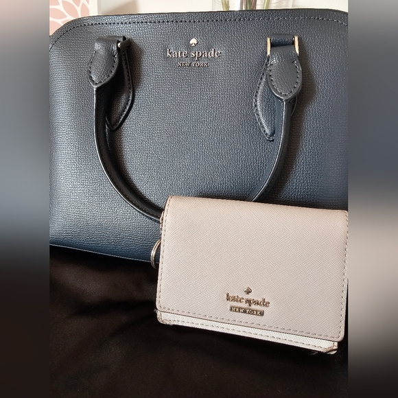 Kate Spade SET Darcy Leather Satchel AND Wallet - Picture 2 of 16